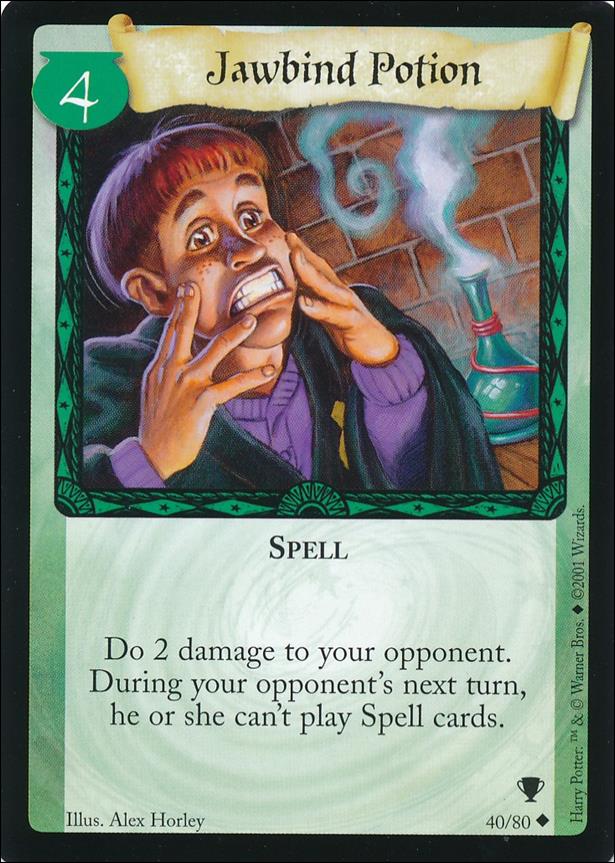 Harry Potter: Quidditch Cup (Base Set) card 40 Jawbind Potion