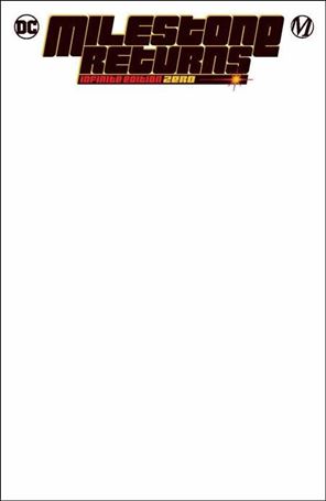 Milestone Returns: Infinite Edition issue 0-B Blank/Sketch Cardstock Cover
