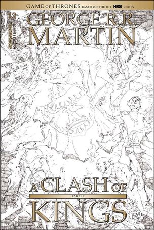 George R. R. Martin's A Clash of Kings (2020) issue 13-D Mel Rubi 1:20 Black & White Cover