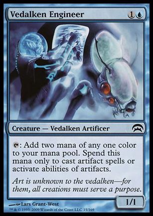 Magic the Gathering: Planechase (Base Set) card 15 Vedalken Engineer