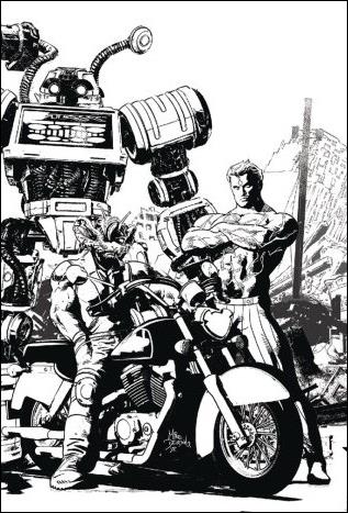 NacelleVerse issue 0-G Mike Deodato, Jr. B&W 1:50 Wraparound Cover