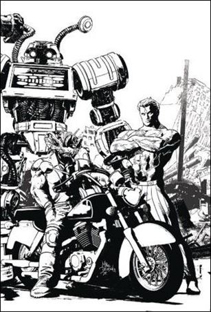 NacelleVerse issue 0-G Mike Deodato, Jr. B&W 1:50 Wraparound Cover