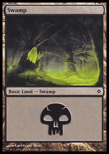 Magic the Gathering: New Phyrexia card 171 Swamp