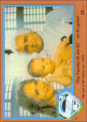 Superman (Movie) Series 2 (Base Set) card 92 The Family of Jor-El on Krypton
