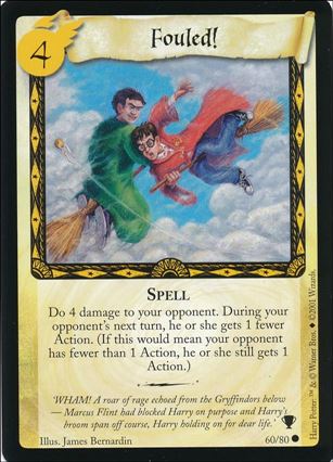 Harry Potter: Quidditch Cup (Base Set) card 60 Fouled!
