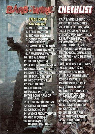 Barb Wire (Base Set) card 2 Checklist