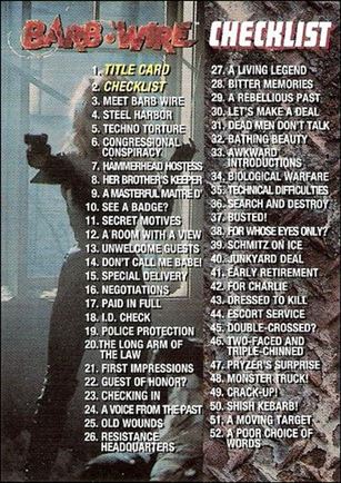 Barb Wire (Base Set) card 2 Checklist