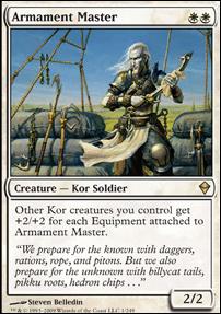 Magic The Gathering: Zendikar (Base Set) card 1 Armament Master