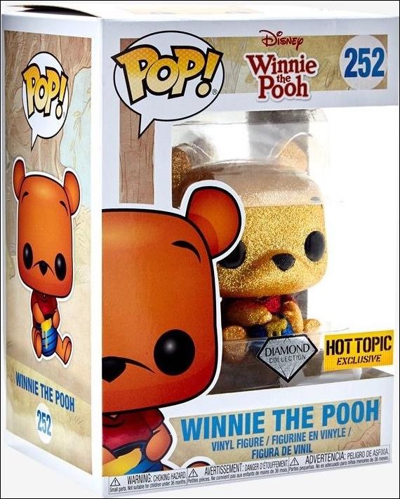 POP! Disney figure 252-C Winnie the Pooh (Diamond Collection) Hot Topic