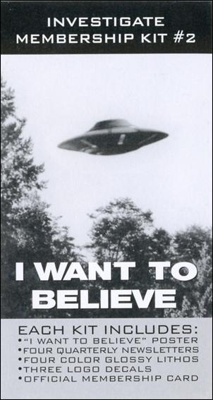 X-Files Showcase Widevision (Promo) card nn Investigate Membership Offer #2