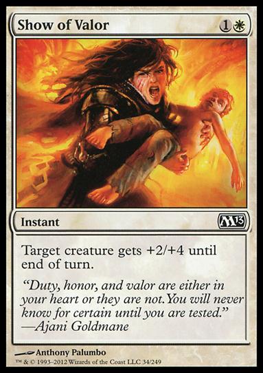 Magic the Gathering: 2013 Core Set (Base Set) card 34 Show of Valor
