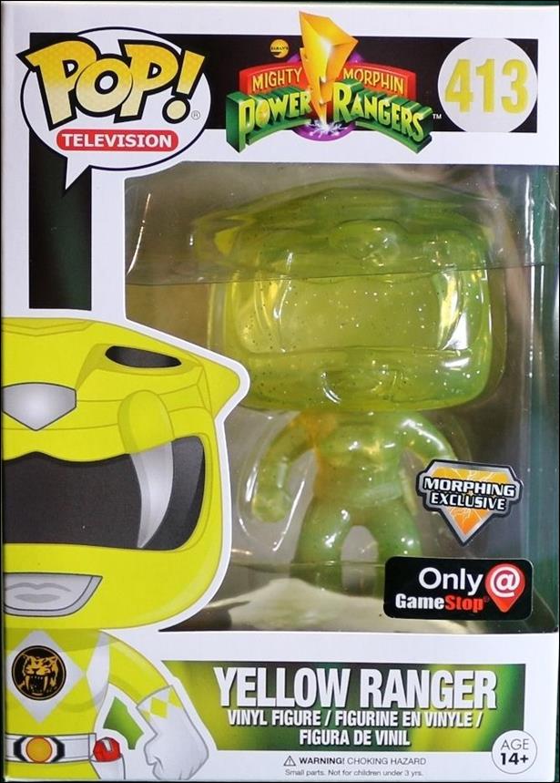 POP! Television figure 413 Yellow Ranger (Morphing) Game Stop Exclusive