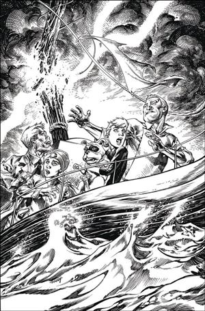 Jonny Quest (2024) issue 1-U Tom Raney Line Art Virgin 1:50 Cardstock Cover