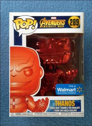 POP! Marvel figure 289-F Thanos (Red Chrome)