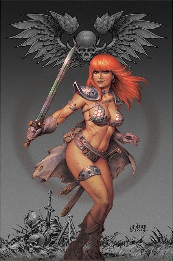 Red Sonja (2019) issue 14-U Joseph Michael Linsner Limited Virgin Cover