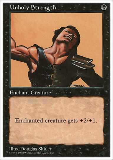 Magic the Gathering: Anthologies (Base Set) card 28 Unholy Strength