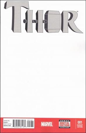 Thor (2014) issue 1-I Blank/Sketch Cover