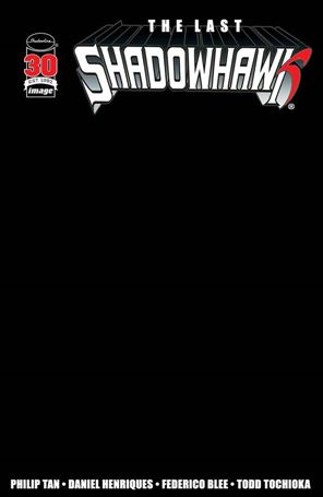 Last Shadowhawk issue 1-H Black Blank/Sketch Cover