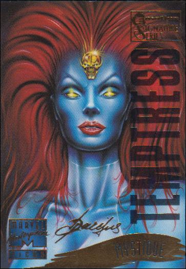 1995 Marvel Masterpieces (Multi-Foil E-Motion Parallel Base Set) card 136 Mystique