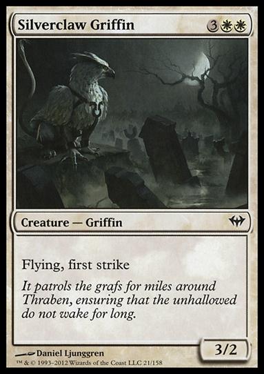 Magic the Gathering: Dark Ascension (Base Set) card 21 Silverclaw Griffin