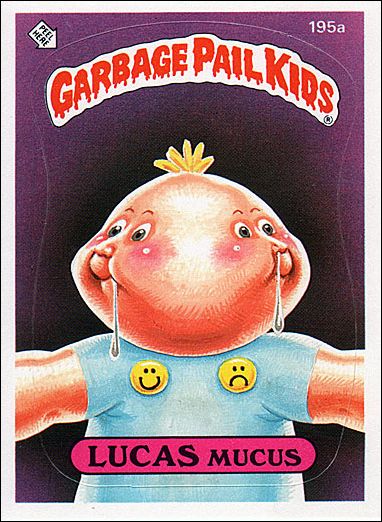 Garbage Pail Kids: Series 05 (Base Set) card 195a Lucas Mucus