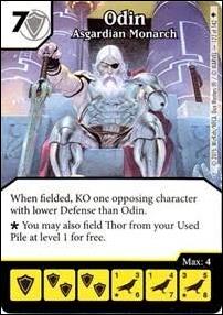 Marvel Dice Masters Age of Ultron  card 122 Odin: Asgardian Monarch 