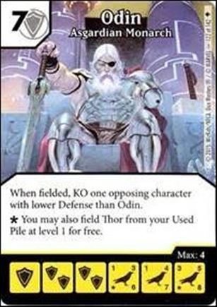 Marvel Dice Masters Age of Ultron  card 122 Odin: Asgardian Monarch 