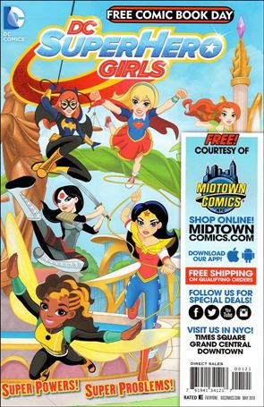 FCBD 2016 - DC Superhero Girls issue 1-B Midtown Comics Cover
