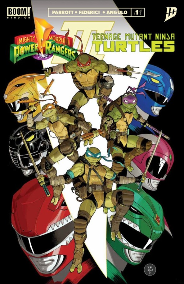 Mighty Morphin Power Rangers / Teenage Mutant Ninja Turtles III issue 1-B Dan Mora Cover