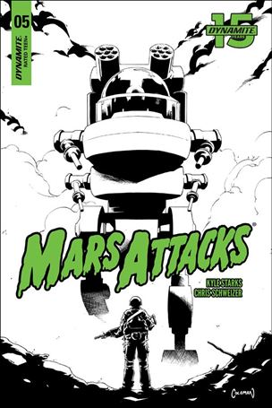 Mars Attacks (2018) issue 5-G Ruairi Coleman 1:20 Black & White Cover