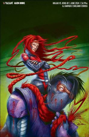Ninjak Versus Roku issue 1-D Toby Willsmer Minimal Trade Cover