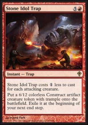 Magic the Gathering: Worldwake (Base Set) card 93 Stone Idol Trap