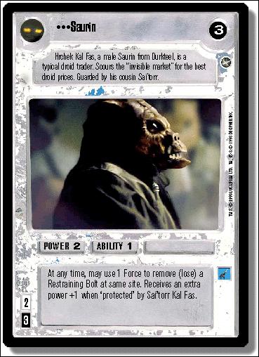 Star Wars: A New Hope Limited (Base Set) card 91 Saurin