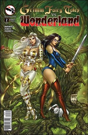 Grimm Fairy Tales Vs. Wonderland issue 2-C Mike Krome Cover
