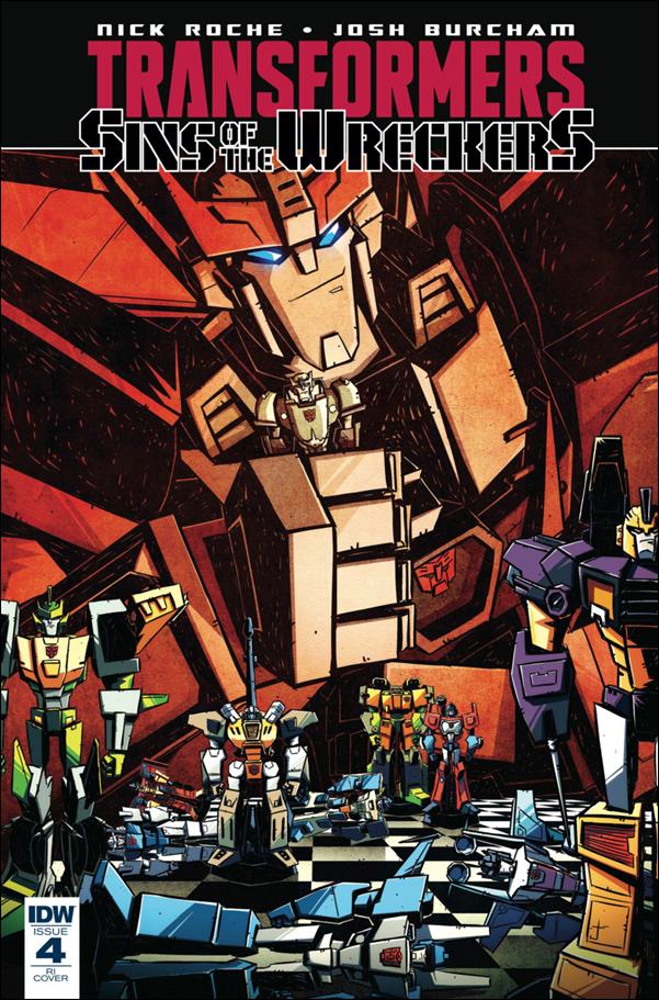 Transformers: Sins of the Wreckers issue 4-C Josh Burcham 1:10 Cover
