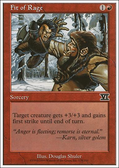 Magic the Gathering: 6th Edition (Base Set) card 178 Fit of Rage