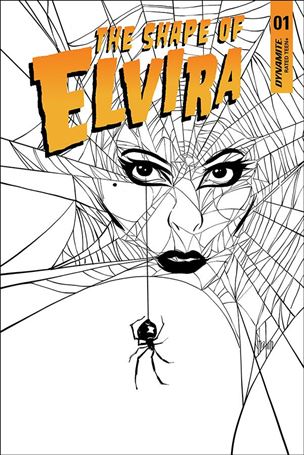 Shape of Elvira issue 1-G Kyle Strahm 1:20 Black & White Cover