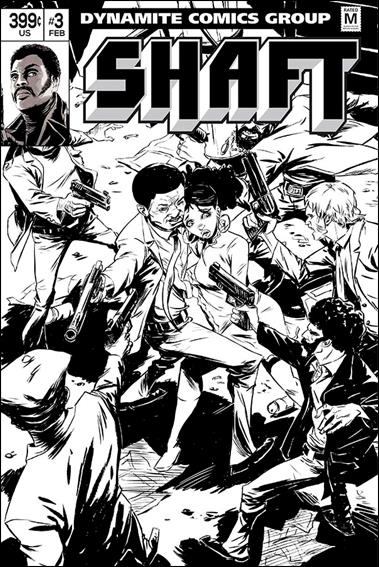 Shaft issue 3-E Sanford Greene 1:15 Black & White Cover