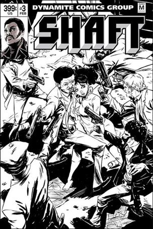 Shaft issue 3-E Sanford Greene 1:15 Black & White Cover