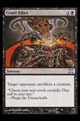 Magic the Gathering: 10th Edition (Base Set) card 133 Cruel Edict
