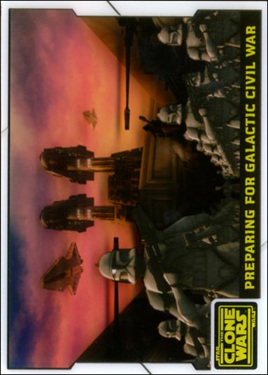 Star Wars: The Clone Wars (Animation Cel Subset) card 9 Preparing For Galactic Civil War