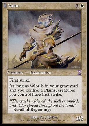 Magic the Gathering: Time Spiral (Timeshifted Subset) card 16 Valor