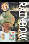 Beanie Babies Series 1 (Base Set) card 107 Rainbow the Chameleon