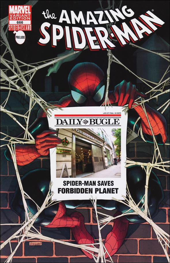 Amazing Spider-Man (1963) issue 666-NY Forbidden Planet Daily Bugle Cover