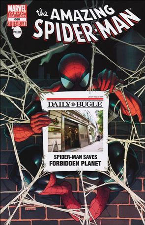Amazing Spider-Man (1963) issue 666-NY Forbidden Planet Daily Bugle Cover