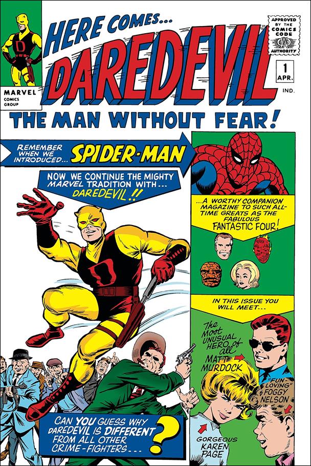 Mighty Marvel Masterworks: Daredevil issue 1-B While the City Sleeps - Jack Kirby DM Cover