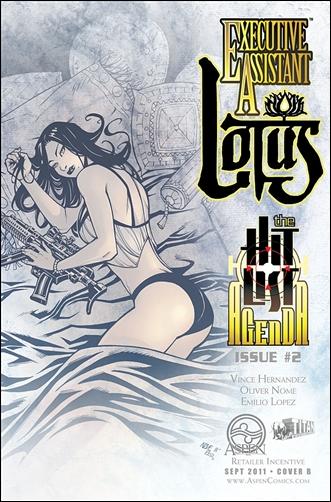 Executive Assistant: Lotus issue 2-B Oliver Nome 1:10 Sketch Cover