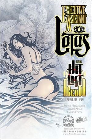Executive Assistant: Lotus issue 2-B Oliver Nome 1:10 Sketch Cover