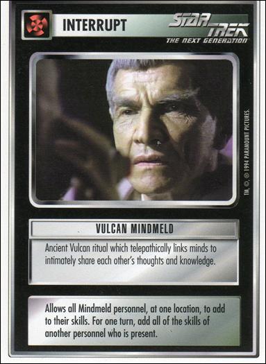 Star Trek: Premiere Unlimited (Base Set) card 144 Vulcan Mindmeld 