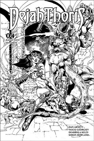 Dejah Thoris (2019) issue 4-G Roberto Castro 1:7 Black & White Cover